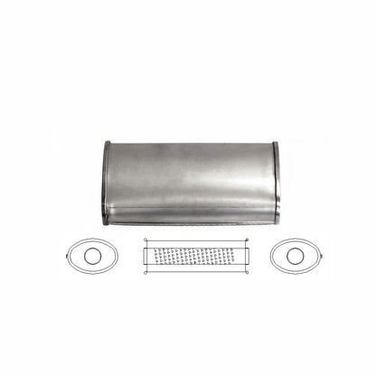 5" x 3" Centre/Centre Configurations Mufflers | Aluminised | Select Your Size Length and Internal Options