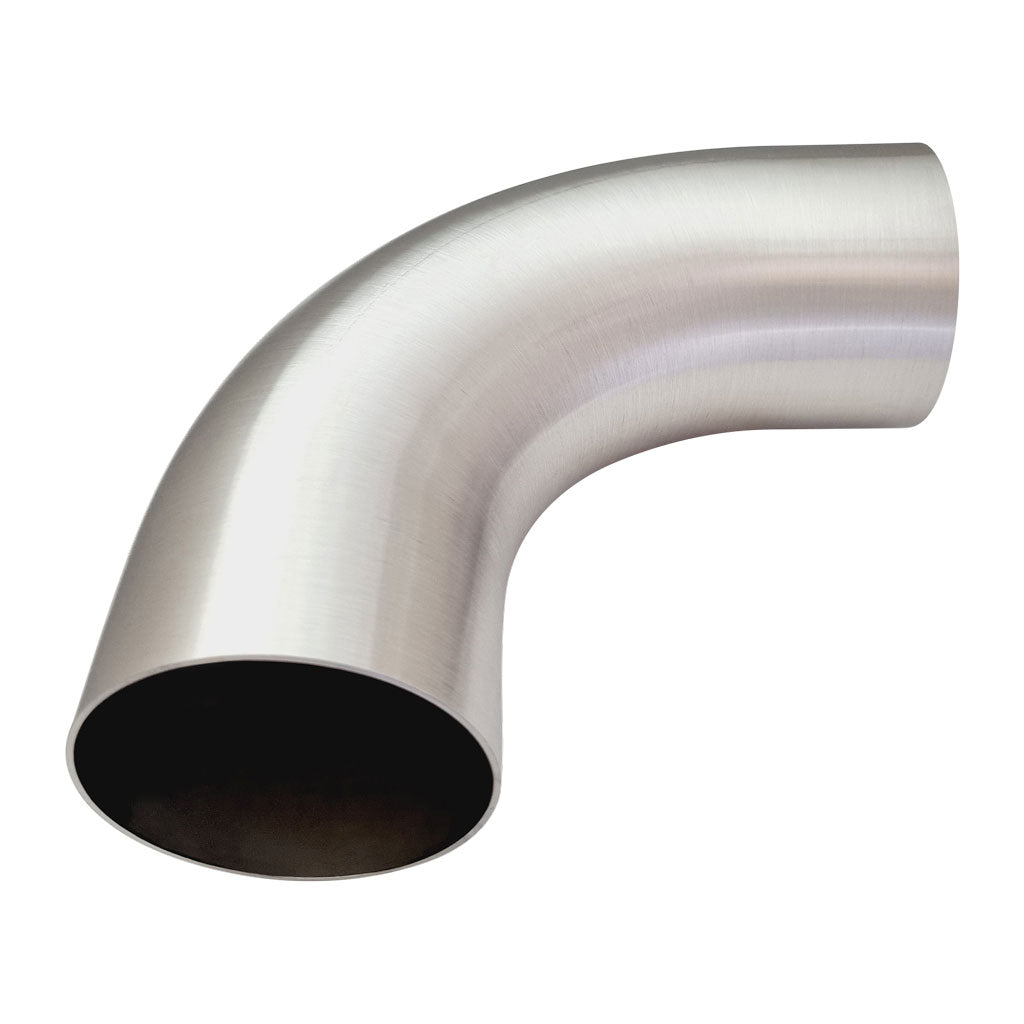 UltiBend Mandrel Bend 2.5 Inch (63.5mm OD) 90 Degree 304 Brushed Stainless