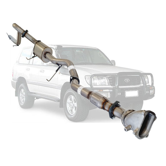 Toyota Landcruiser 100 Series HDJ100 1HD-FTE 3 Inch Turbo Back Exhaust