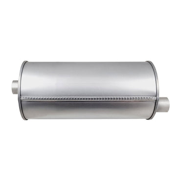 8" Round Offset/Offset Lefthand Rotation Configurations Universal Mufflers | Aluminised | Select Your Size Length and Internal Options