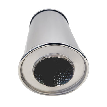 5" Round Centre/Centre Configurations Universal Mufflers Without Spigots | Stainless 409 | Select Your Size Length and Internal Options