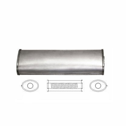 5" x 3" Centre/Centre Configurations Mufflers | Aluminised | Select Your Size Length and Internal Options