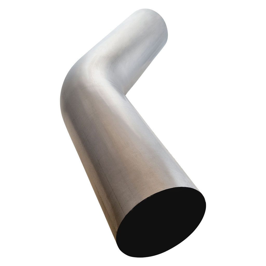 Exhaust Pipe Mandrel Bend 5 Inch (127mm OD) 45 Degree Aluminized Steel