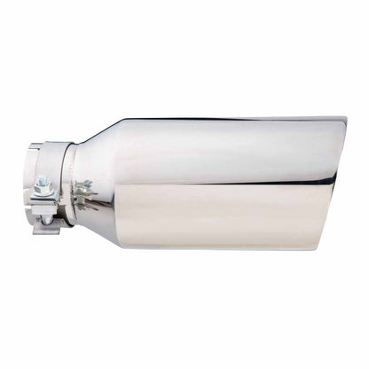 Exhaust Tip Angle Cut Inner Cone 3" In - 127mm Out 12" Long 304 Stainless