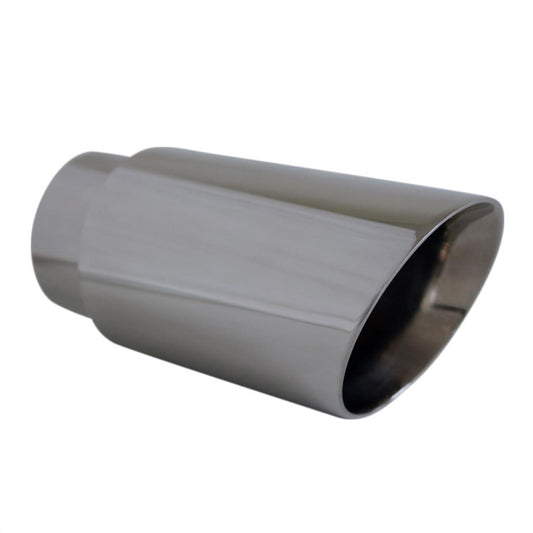 Exhaust Tip Angle Cut Inner Cone 2.5 Inch In - 3 Inch Out 6.5 Inch Long 304ss