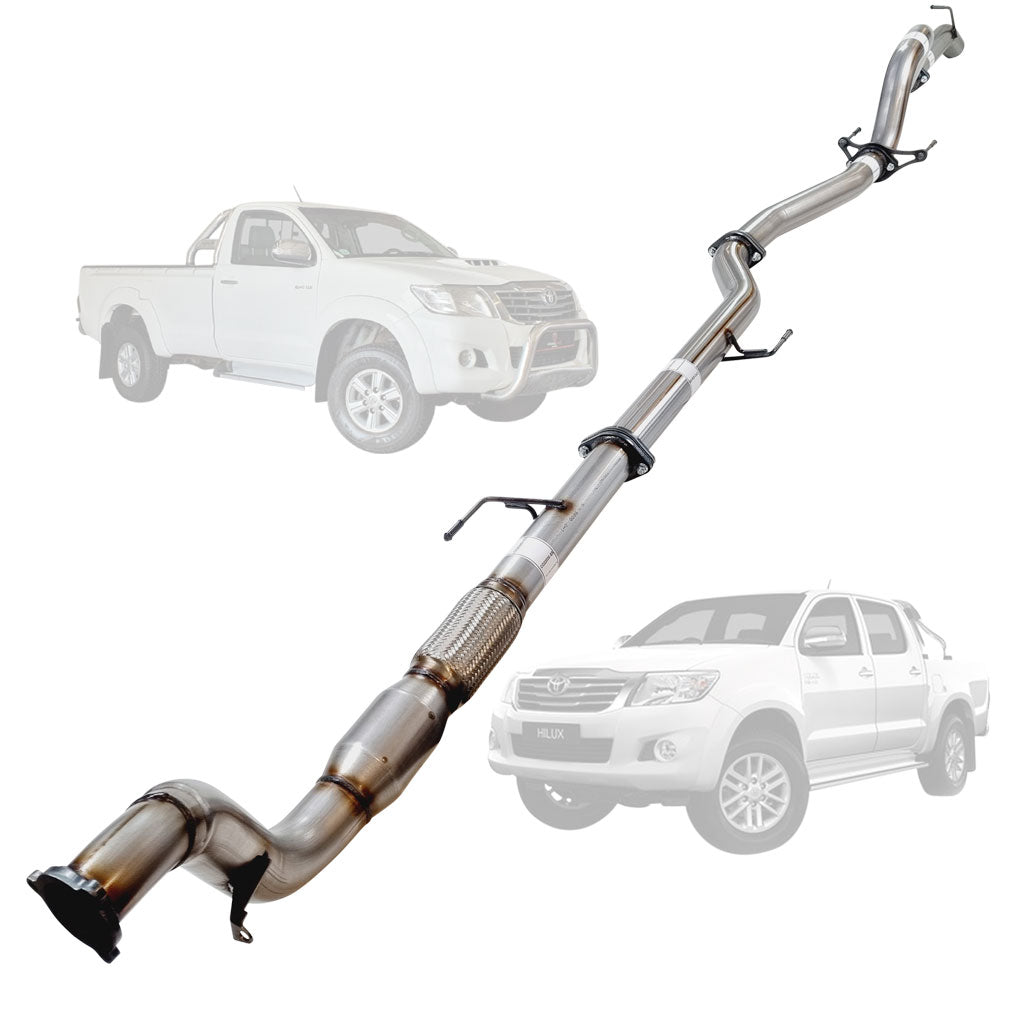 Toyota Hilux N70 3L D4D 05-15 3 Inch Turbo Back Exhaust