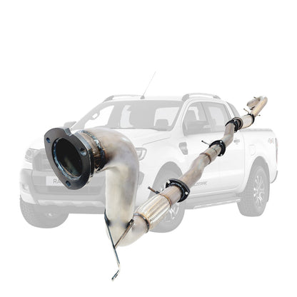 Ford Ranger PX 2016-2021 3.2L 3.5 Inch Turbo Back DPF Delete Exhaust System