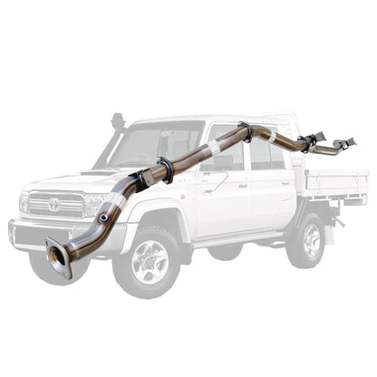 Toyota Landcruiser 79 Series VDJ79R V8 Ute MY17 3 Inch DPF Back Exhaust