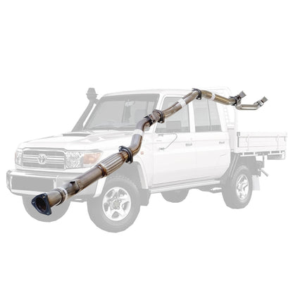 Toyota Landcruiser 79 Series VDJ79R V8 2007 - 10/2016 D Cab Ute 3 Inch Turbo Back Exhaust