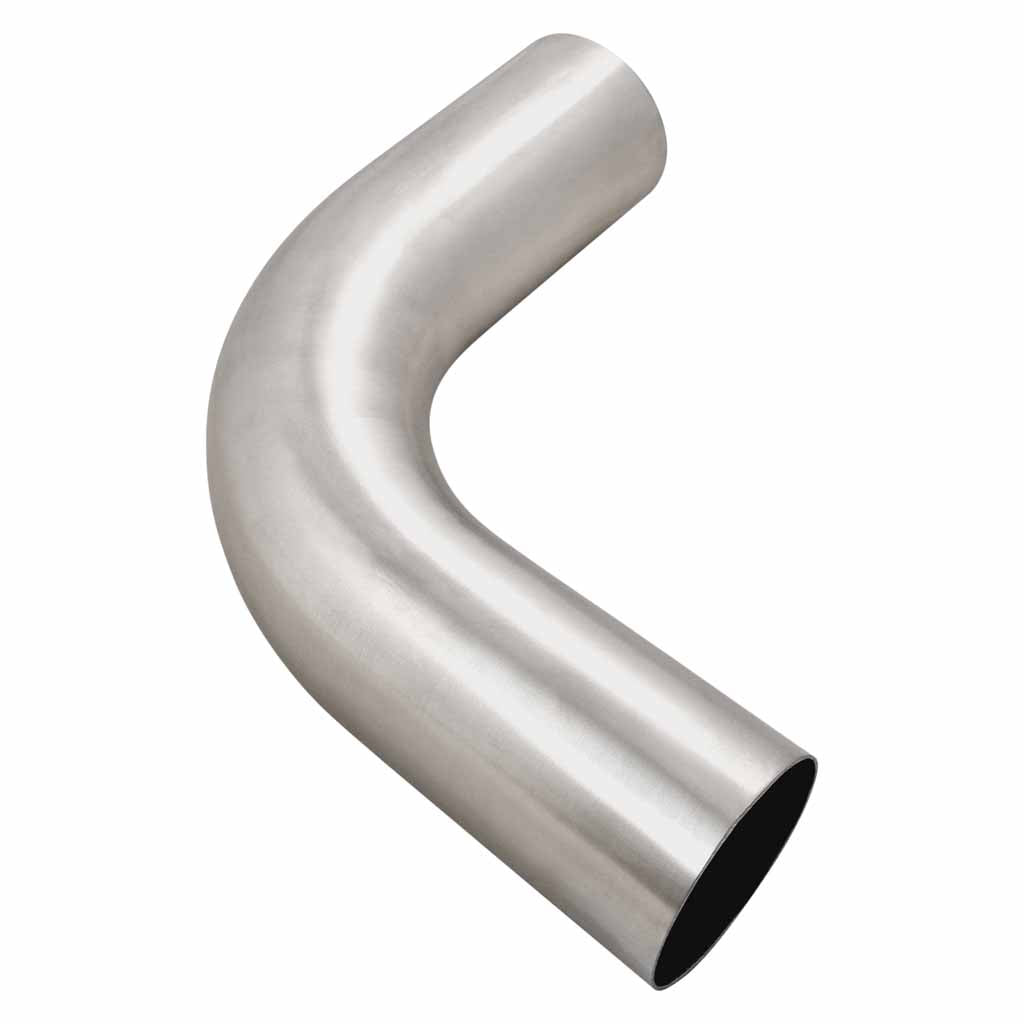 3 1/2" 90 Degree 1.5D Radius Mandrel Bend Brushed 304 Stainless Steel