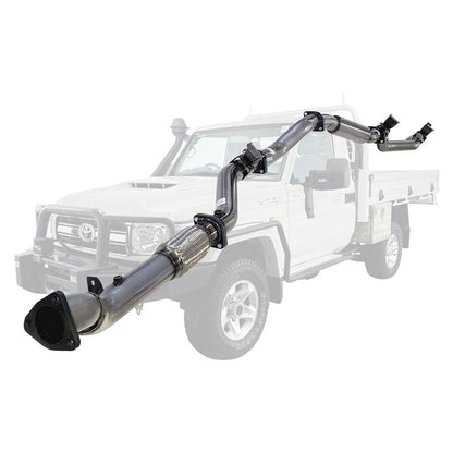 Toyota Landcruiser 79 Series VDJ79R V8 Ute 2017 On 3 Inch Turbo Back Exhaust