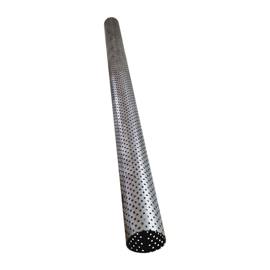 2.5 Inch 63mm OD Stainless Steel Perforated Tube 1 Metre Length