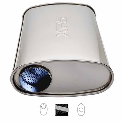 10" x 4" Offset/Centre Configurations Mufflers | Stainless 304 | Select Your Size Length and Internal Options