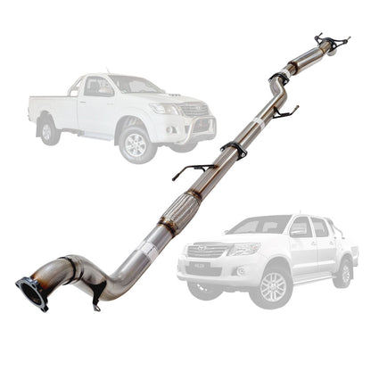 Toyota Hilux N70 3L D4D 05-15 3 Inch Turbo Back Exhaust