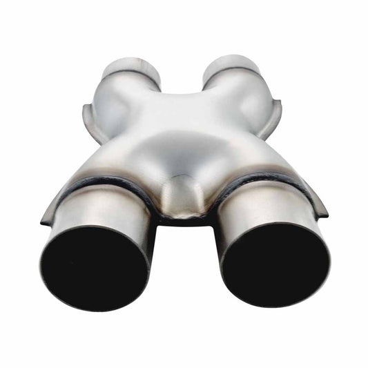 Stainless Steel Exhaust X-Pipe (Kiss Crossover) Pressed 2.5 Inch 63mm