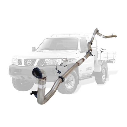Nissan Patrol Y61 GU 3L ZD30 Ute 3 Inch Turbo Back Exhaust 2000 - 2016 (Does not suit Coil Tower Braces)