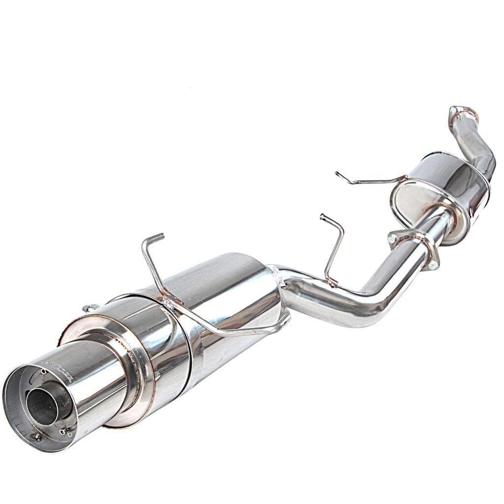 Nissan 180SX S13 XFORCE 3 Inch Catback Exhaust With Angle-Out Cannon - Raw 409