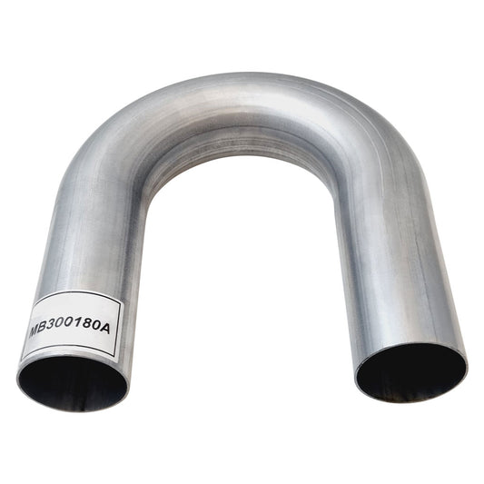 Exhaust Pipe Mandrel Bend 3 Inch (76mm OD) 180 Degree Aluminised Steel