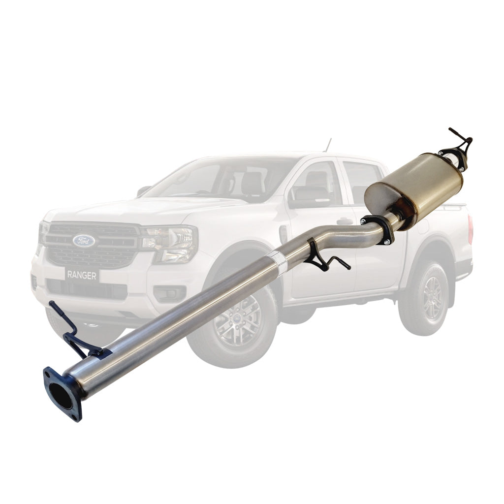 Ford Ranger Next Gen 2022 Onwards 2L BI-Turbo 3 Inch DPF Back Exhaust Not For ADBLUE models (Requires tunning After Fitment)