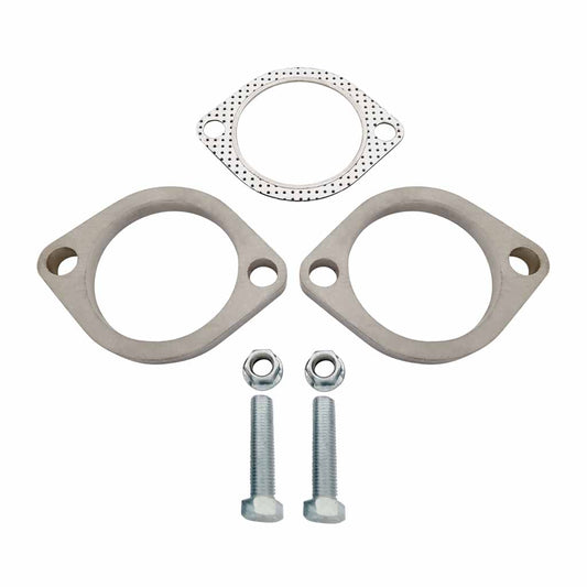 Exhaust Flange Plates kit 2.5" Stainless 87mm Spacing with Gaskets, Nuts And Bolts 10mm