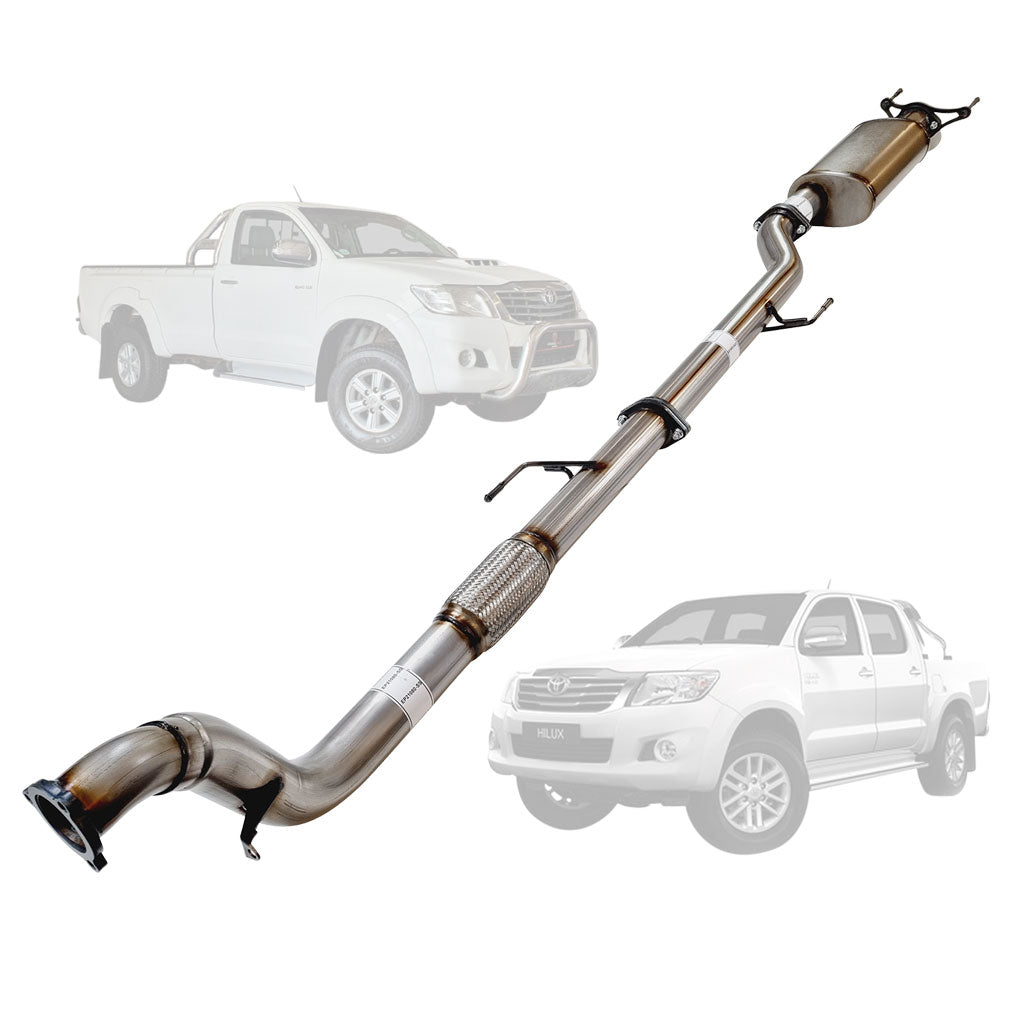 Toyota Hilux N70 3L D4D 05-15 3 Inch Turbo Back Exhaust