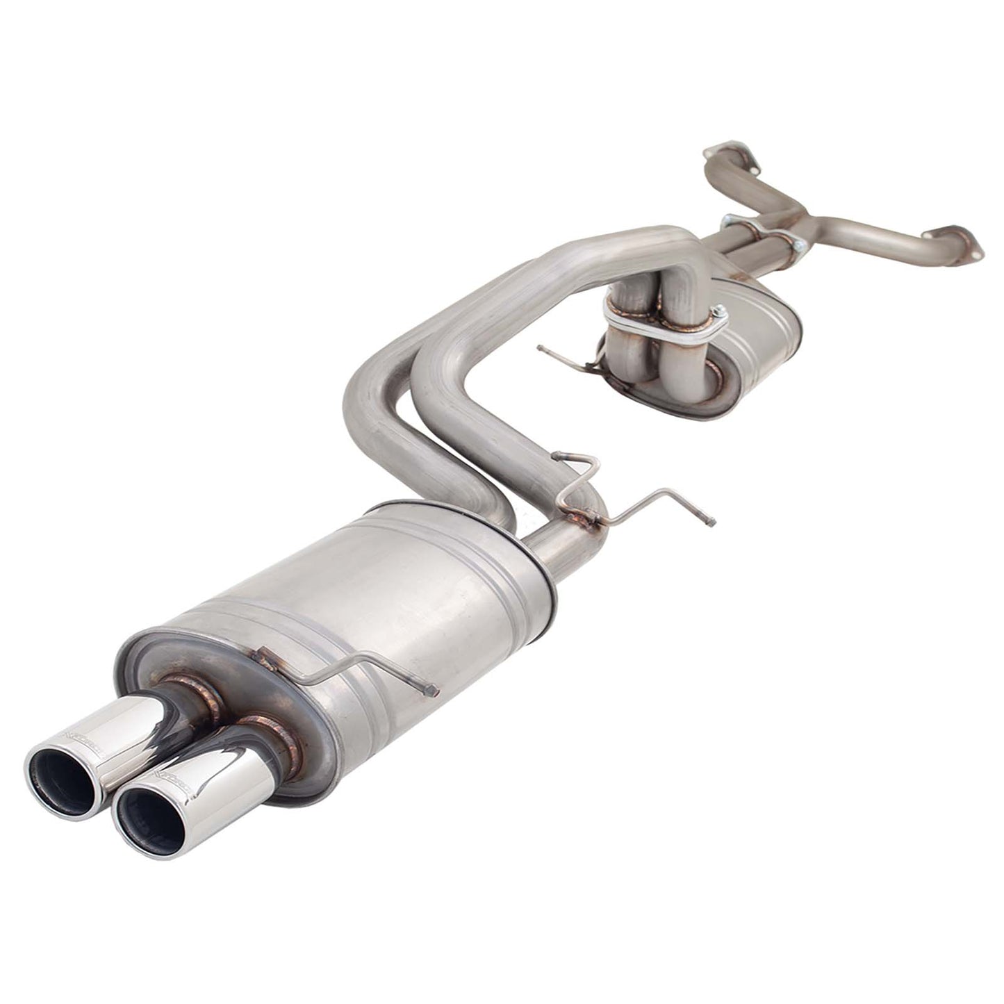 Ford Falcon BA BF XR8 Sedan XFORCE Twin 2.5 Inch Catback Exhaust - Raw 409