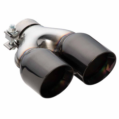 Exhaust Tip Y-Piece Inner Cone 2.5" In Dual 3.5" Out 9" Long LHS 304SS