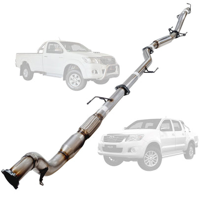 Toyota Hilux N70 3L D4D 05-15 3 Inch Turbo Back Exhaust