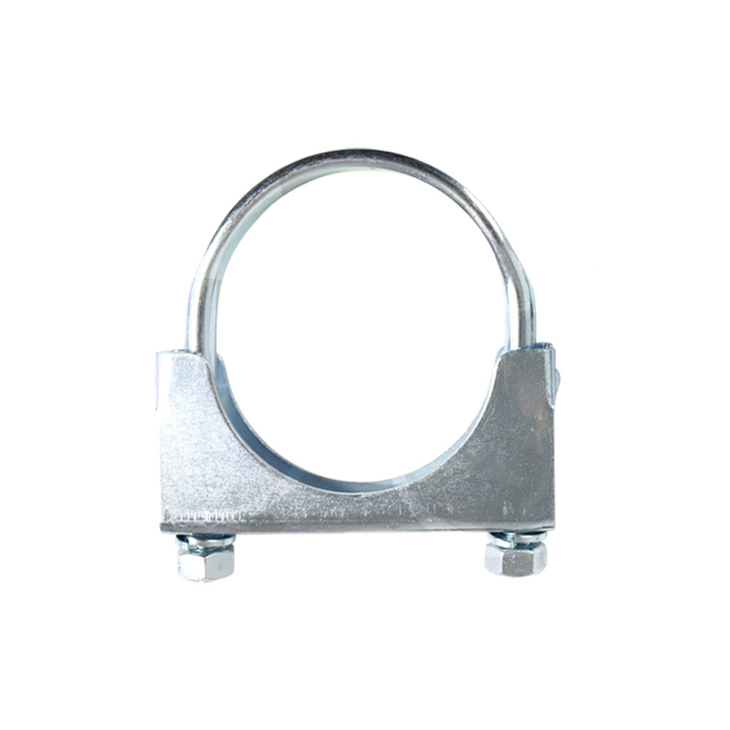 Heavy-Duty Silver U-Bolt Exhaust Clamps - Suitable for Expanded Pipes, Available in Sizes from 1 Inch to 6 Inches