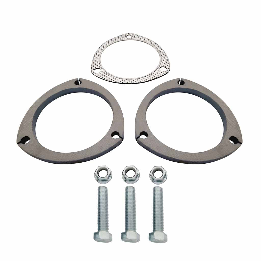 Exhaust Flange Plate Kit 102mm 4 Inch With Gaskets Nuts And Bolts 10mm Thick 3 Boltt