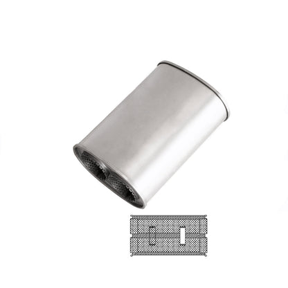 8" x 5" Dual/Dual Configurations Mufflers | Aluminised | Select Your Size Length and Internal Options