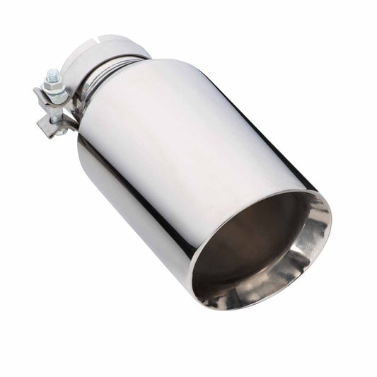 Exhaust Tip Angle Cut Inner Cone 3" In - 127mm Out 12" Long 304 Stainless