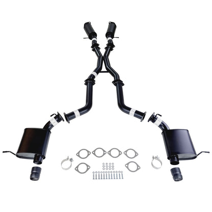 Twin 3" Cat Back Exhaust For SRT Jeep Grand Cherokee 2012-21 OE Tips