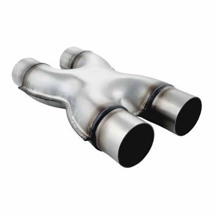 Stainless Steel Exhaust X-Pipe (Kiss Crossover) Pressed 2.25 Inch 57mm