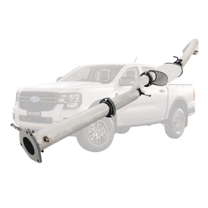 Ford Ranger Next Gen 2022 Onwards 3L V6 TD 3.5 Inch DPF Back Exhaust