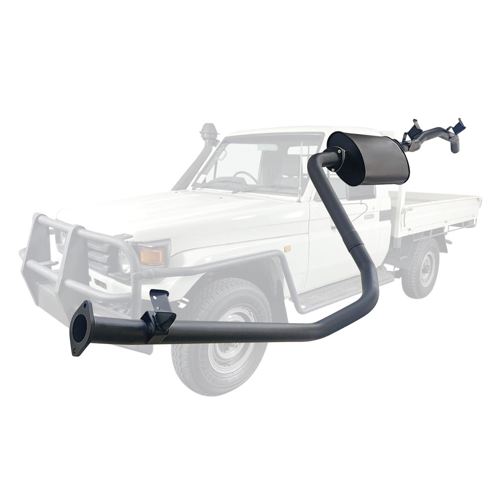 2.5 Inch Exhaust With Muff For Toyota Landcruiser HZJ79 4.2L 1HZ Diesel