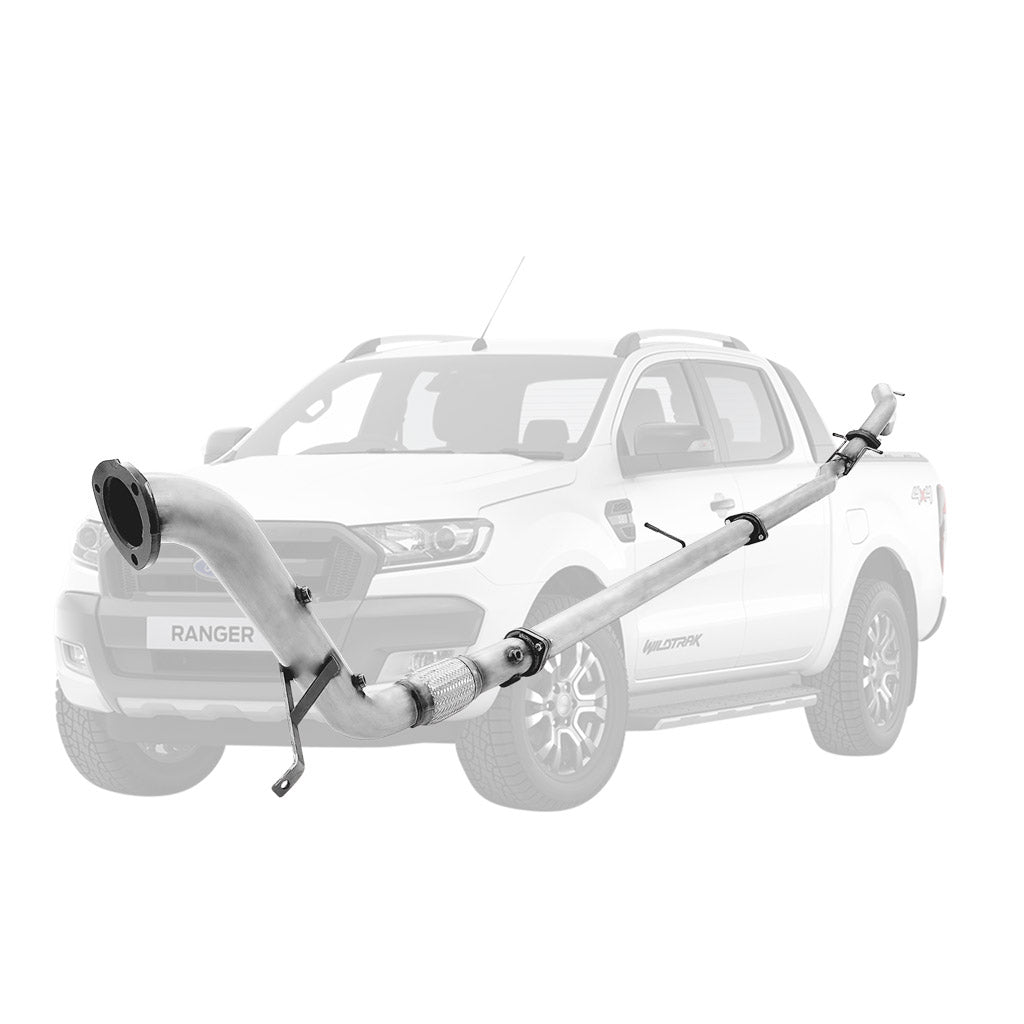 Ford Ranger PX 2016-2022 3.2L 3 Inch Turbo Back DPF Delete Exhaust System