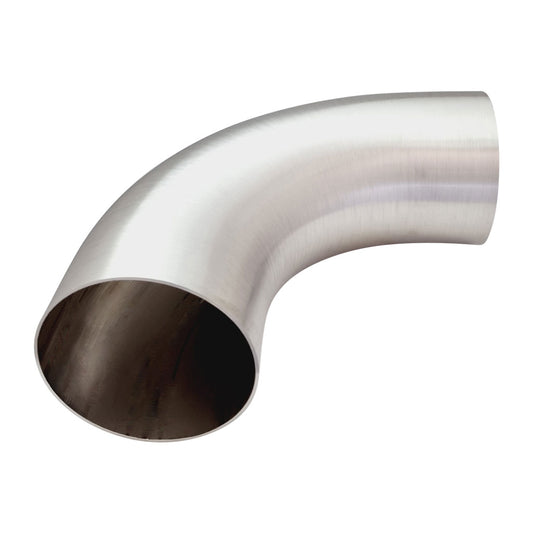 UltiBend Mandrel Bend 3.5 Inch (88.9mm OD) 90 Degree 304 Brushed Stainless