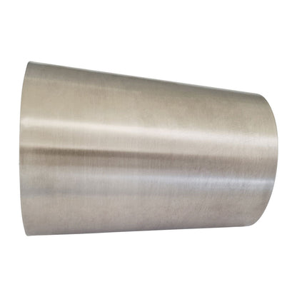 2.5 to 3" Cone Reducer 304 Brushed Stainless 4" (101mm) Long 1.5mm Thickness