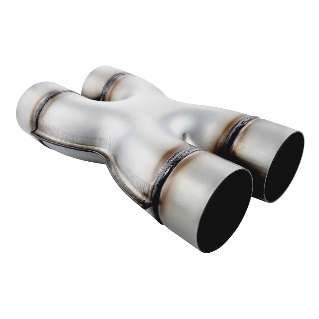 Stainless Steel Exhaust X-Pipe (Kiss Crossover) Pressed 3 Inch 76mm