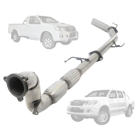 Toyota Hilux N70 3L D4D 05-15 3.5 Inch Turbo Back Exhaust