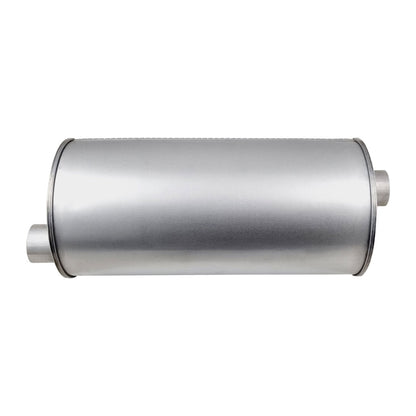 8" Round Offset/Offset Righthand Rotation Configurations Universal Mufflers | Aluminised | Select Your Size Length and Internal Options