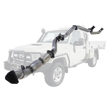 Toyota Landcruiser 79 Series VDJ79R V8 Ute 2017 On 3 Inch Turbo Back Exhaust