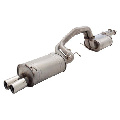 Falcon BA BF XR6 Turbo Sedan Twin 2.5 Inch Catback Exhaust Dual Tips - Raw 409
