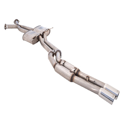 Commodore VT-VZ Sedan XFORCE Twin 2.5 Inch Catback Exhaust Hotdog Rear - Raw 409