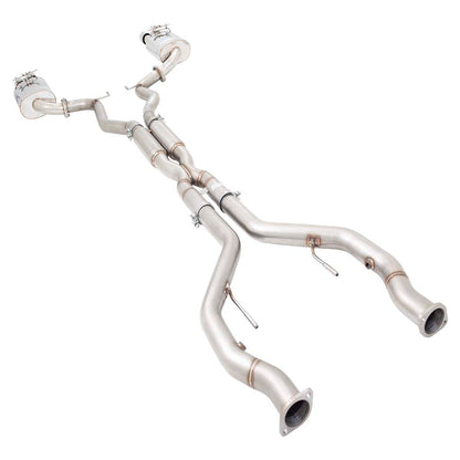 Holden Commodore VE VF Sedan XFORCE Twin 2.5 Inch Catback Exhaust - Polished SS