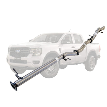 Ford Ranger Next Gen 2022 Onwards 2L BI-Turbo 3 Inch DPF Back Exhaust Not For ADBLUE models (Requires tunning After Fitment)