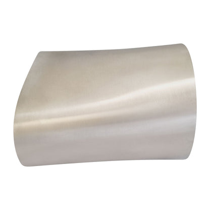 3.5" Oval (50*110) - 3.5" Round Oval To Round Adaptor SS304 Brushed 5" (127mm) Whole Length 1.5mm WT