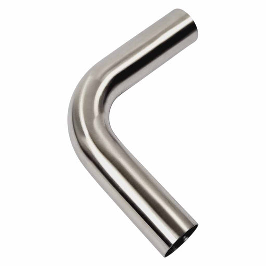 2"  90 Degree 1.5D Radius Mandrel Bend Brushed 304 Stainless Steel