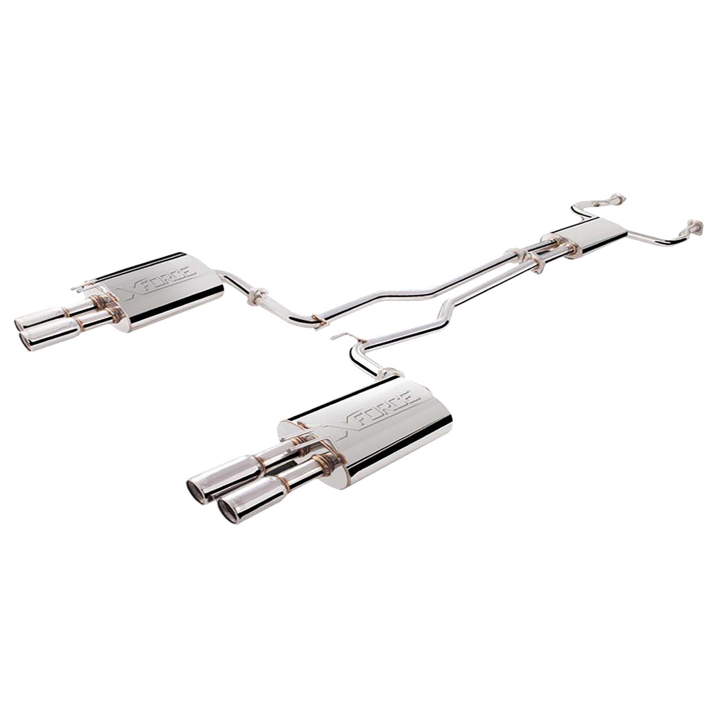 Holden HSV Clubsport E2 E3 R8 & GTS XFORCE Twin 3 Inch Catback Exhaust - Raw 409